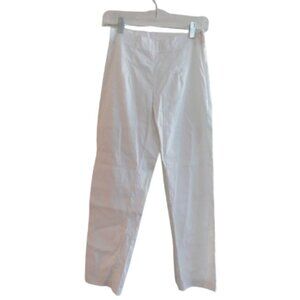RUNDHOLZ BLACK LABEL White Linen Blend Cropped Pants Lagenlook - Size XS